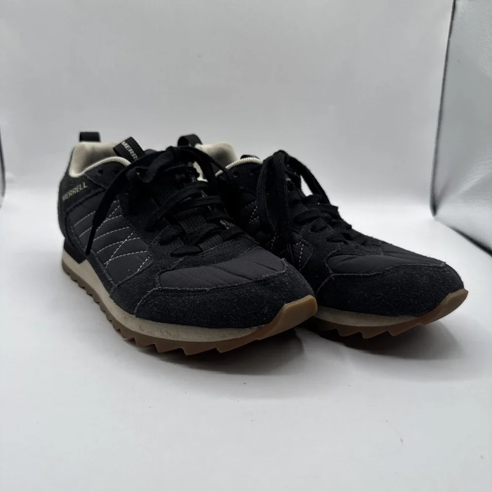 Merrell Alpine‎ Black Suede Womens 6 Trail Hiking Shoes Sneaker J95376
